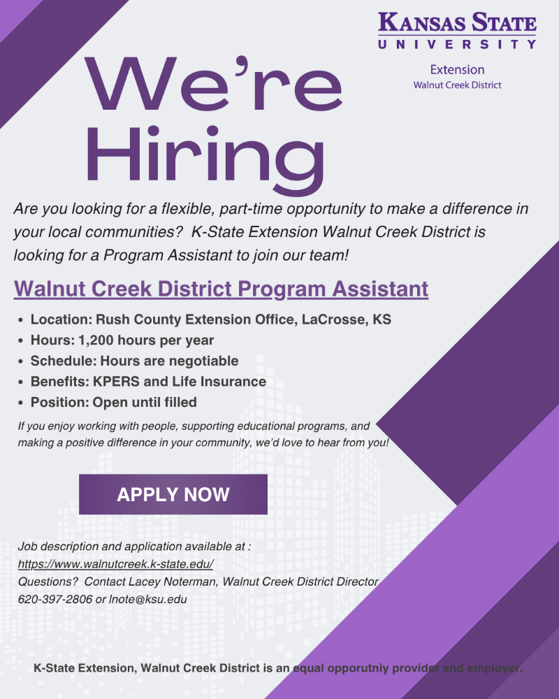 Hiring a Program Assistant Hiring a Program Assistant